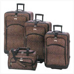 PGN Item 13349 Leopard Print Luggage Ensemble 