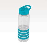 PGN Item 15724 Aqua Blue Flip Top Bling Water Bottle 