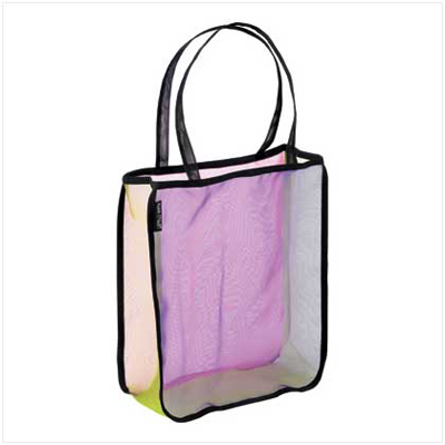 #13708 Color-Block Mesh Tote
