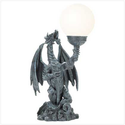 #37134 Dragon with Globe Table Lamp