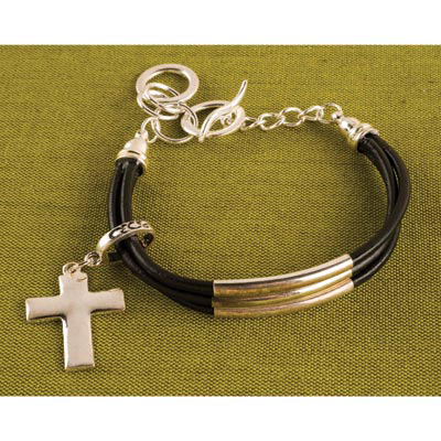 #T1012 Cross Charm Bracelet