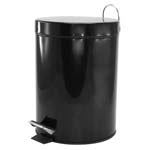 PGN Item 15585 Flip-Top Black Dust Bin 