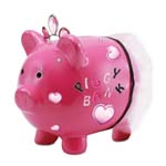 PGN Item 15716 Pink Piggy Coin Bank 