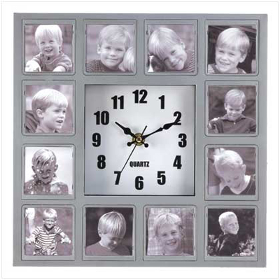 #13029 Photo Collage Wall Clock