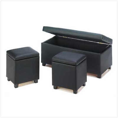 #13825 Urban Storage Trunk And Stools
