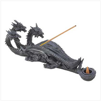 #13830 Triple-Head Dragon Incense Burner