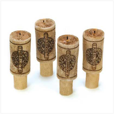 #14374 Wine Cork Candle Set