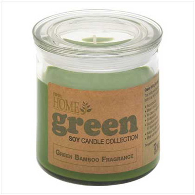 #14541 Green Bamboo Soy Candle