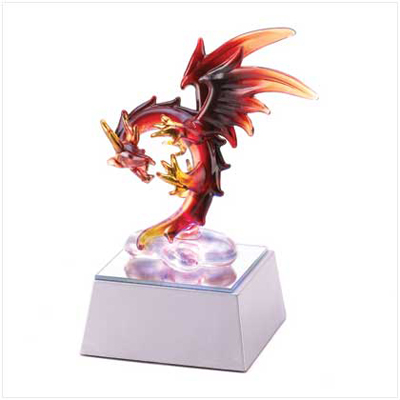 #14646 Spun Glass Light-Up Dragon