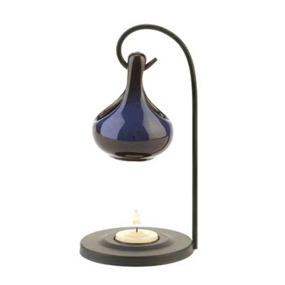 #15144 Blue Tear Drop Oil Warmer