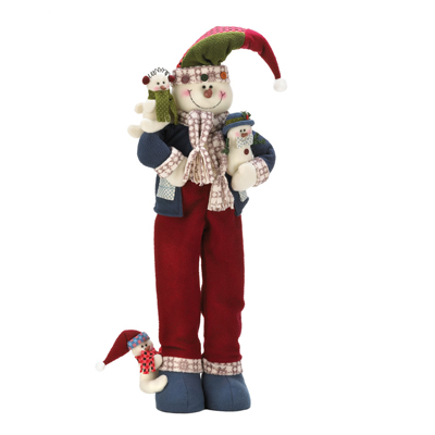 #15335 Merry Snowman Plush Decor