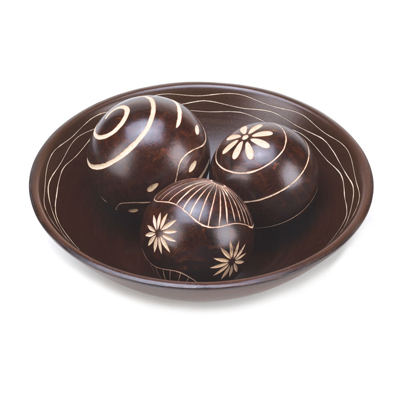 #15352 Umber Decorative Ball Set