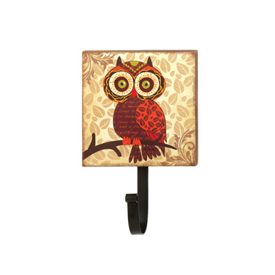 #15403 Retro Big Eyes Owl Wall Hook