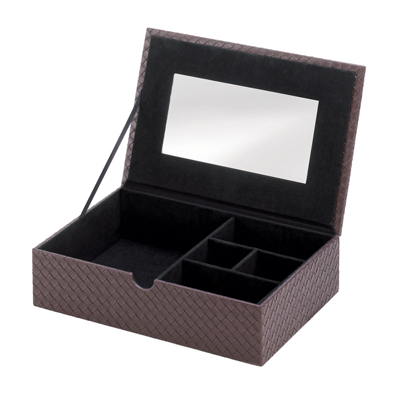 #15406 Faux Leather Keepsake Box