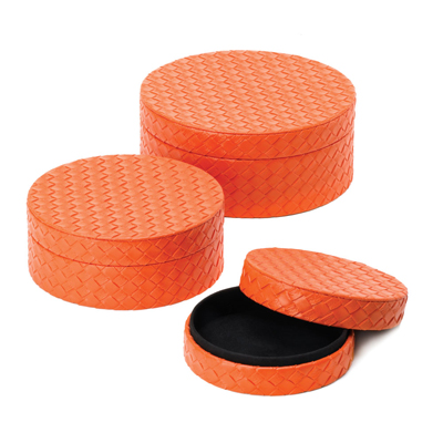 #15407 Orange Keepsake Box Trio