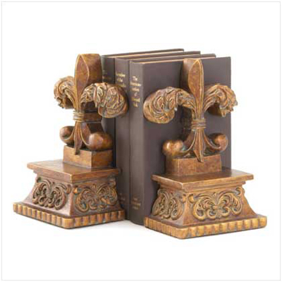 #36011 Fleur-de-lis Bookends