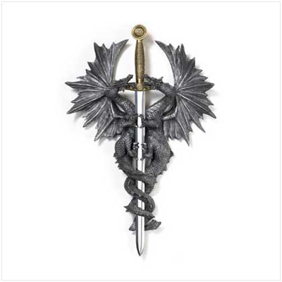 #36247 Dragon Dagger Wall Plaque