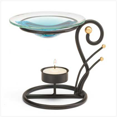 #37160 Black Metal Oil Warmer