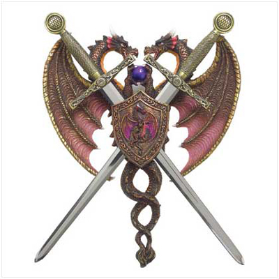 #38011 Dual Dragon Plaque