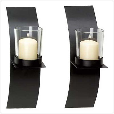 #39066 Mod-Art Candle Sconce Duo