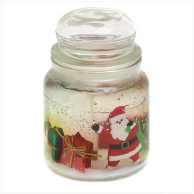 #D1078 Santas Present Gel Candle