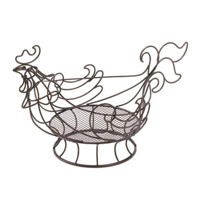 #D1158 Country Rooster Basket